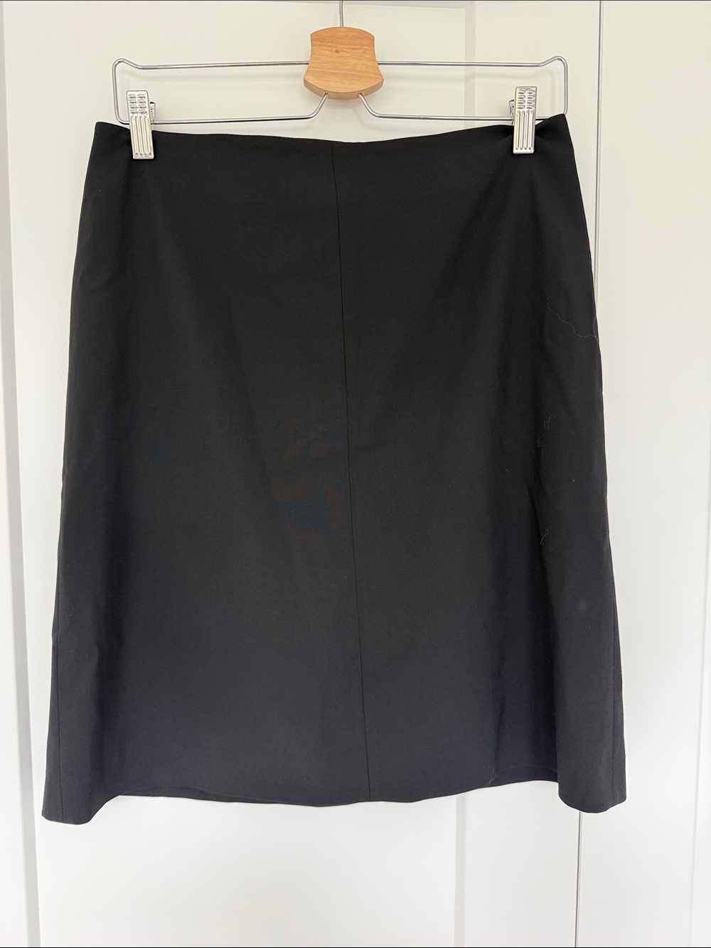 Theory Black A-Line Skirt